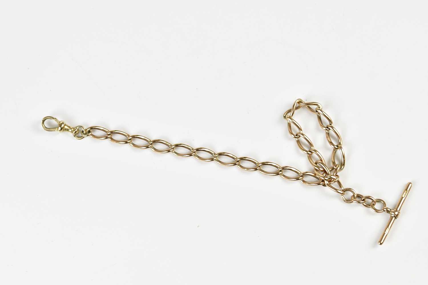 A 9ct gold half Albert chain, approx 31.7g.