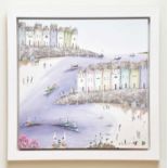† REBECCA LARDNER; a signed limited edition print, 'Bright and Breezy', 148/195, signed lower right,