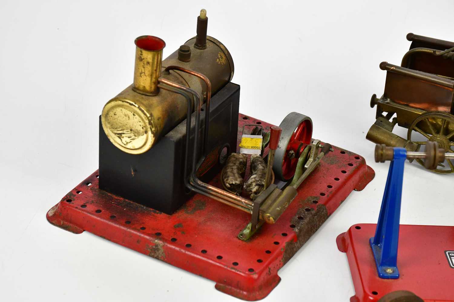 Two scratch built engines, one inscribed 'Zulu', length 18cm, a Mamod engine, a further steam engine - Image 2 of 4