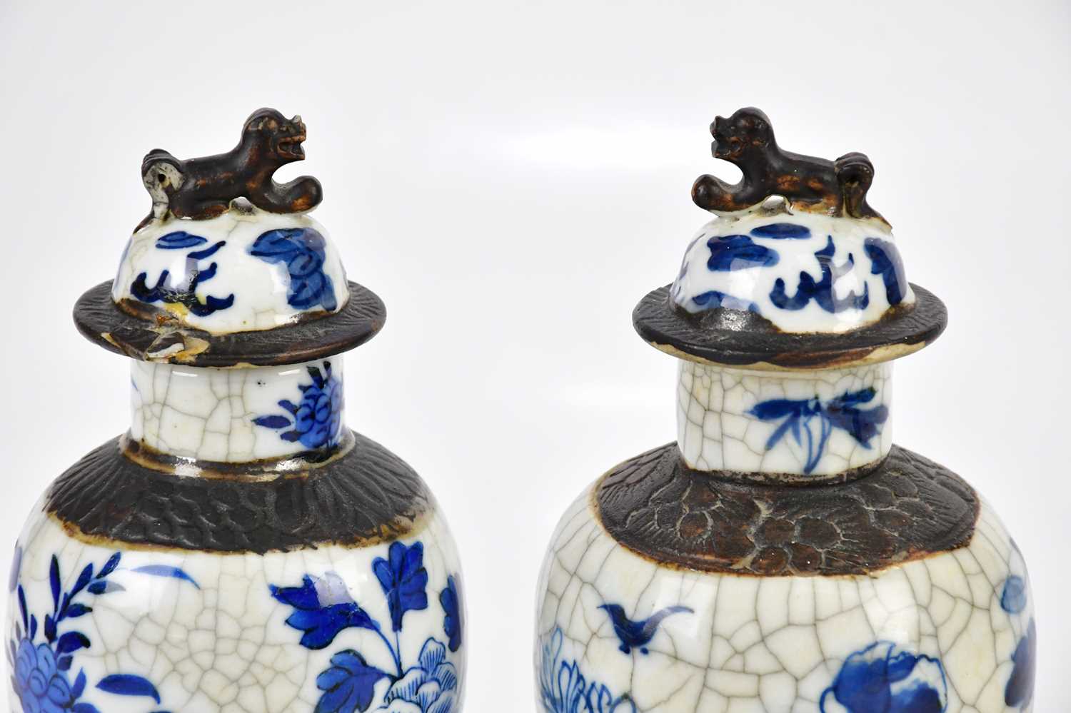 An early 20th century Chinese blue and white vase decorated with a four claw dragon, bears character - Image 2 of 9