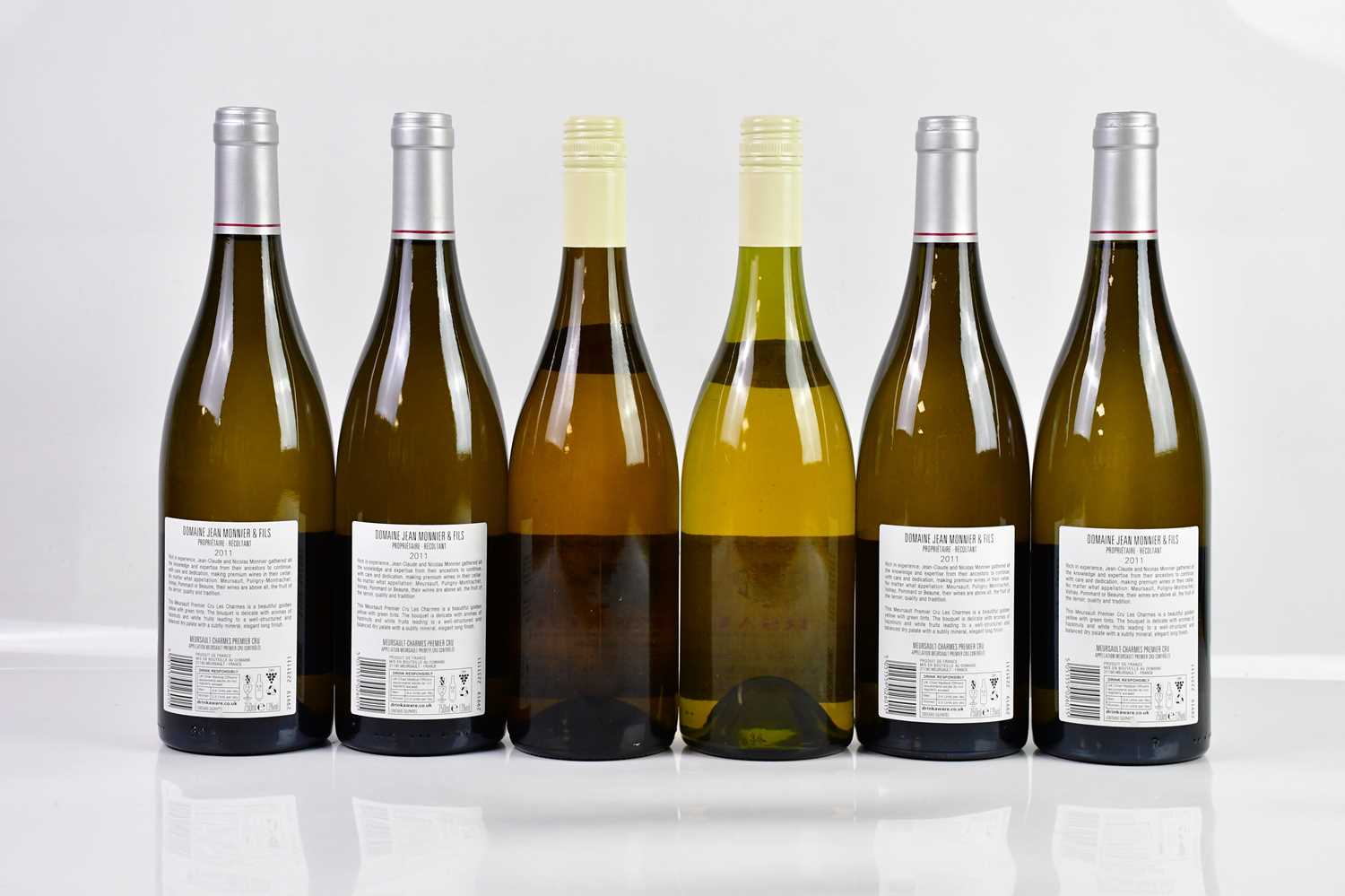 WHITE WINE; four bottles of Domaine Jean Monnier & Fils Meursault-Charmes 2011 and two bottles of - Image 2 of 2