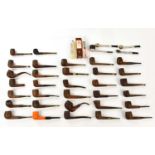 A collection of smoking pipes, to include bronze, Dunhill, Lorenzo, Bewley, Selected Grain, Carey