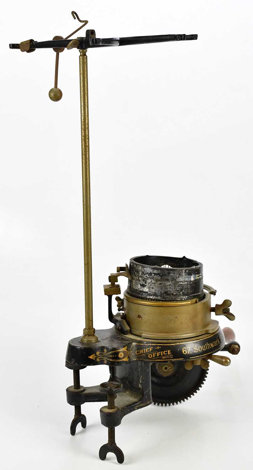 NATIONAL KNITTING MACHINE COMPANY LIMITED; a late Victorian cast iron patented knitting machine,
