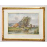 H C FOX RBA; watercolour, rural landscape, signed lower left, 38 x 55cm, framed and glazed.