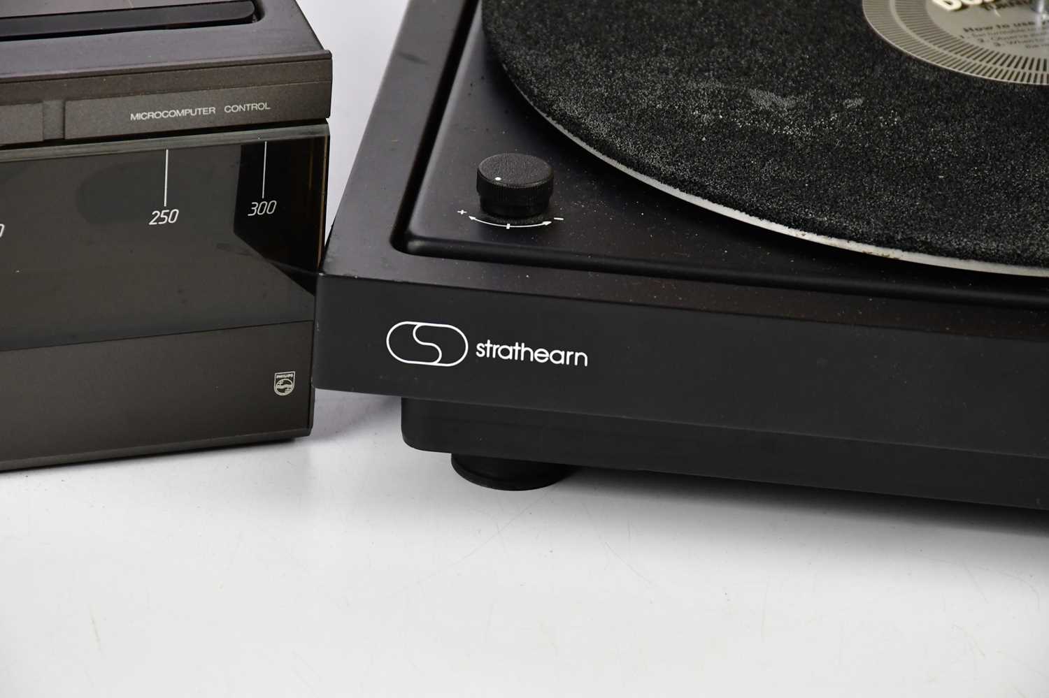 STRATHEARN; an electronic servo direct drive turntable, with a Phillips FP440 electronic linear - Image 3 of 5