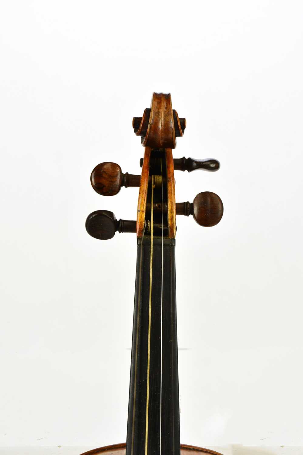 A full size German violin with two-piece back length 35.5cm, with interior label 'Jacobus Stainer in - Image 3 of 15