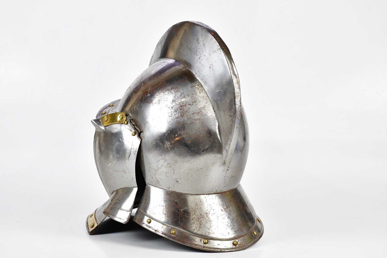 A reproduction Medieval style burgonet helmet, height 36cm. - Image 6 of 6