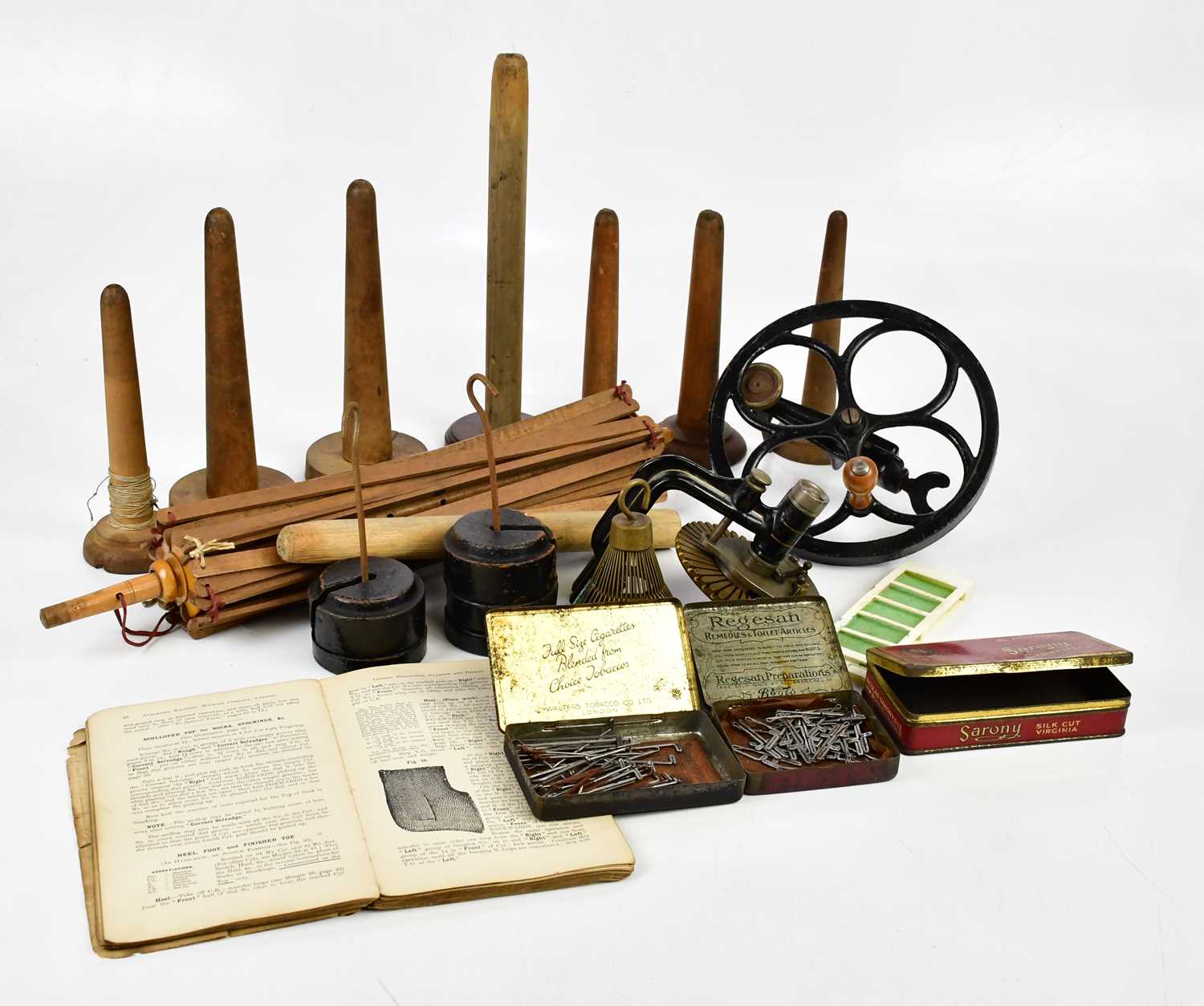 NATIONAL KNITTING MACHINE COMPANY LIMITED; a late Victorian cast iron patented knitting machine, - Image 8 of 10