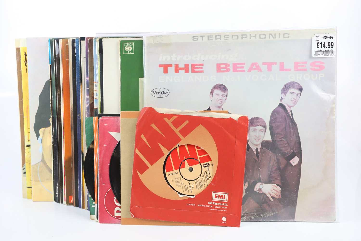 A collection of vinyl records, to include The Beatles - Introducing The Beatles Englands No1 Vocal