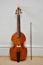 X MICHAEL PLANT; a contemporary viol labelled 'A student viol by Michael Plant Sheffield 1988',