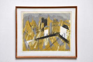 † JOHN PIPER (1903-1992); pencil signed limited edition lithograph, 'Pathenay', 47/70, 48 x 59cm,