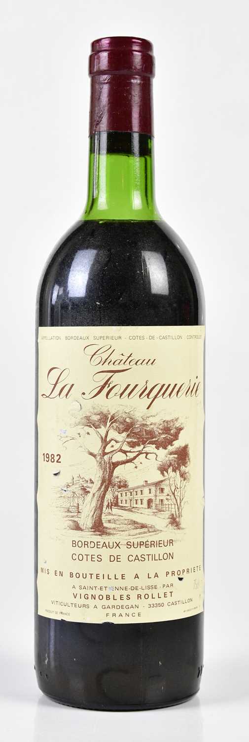 RED WINE; a bottle Chateau La Fourquerie, 1982, 75cl.