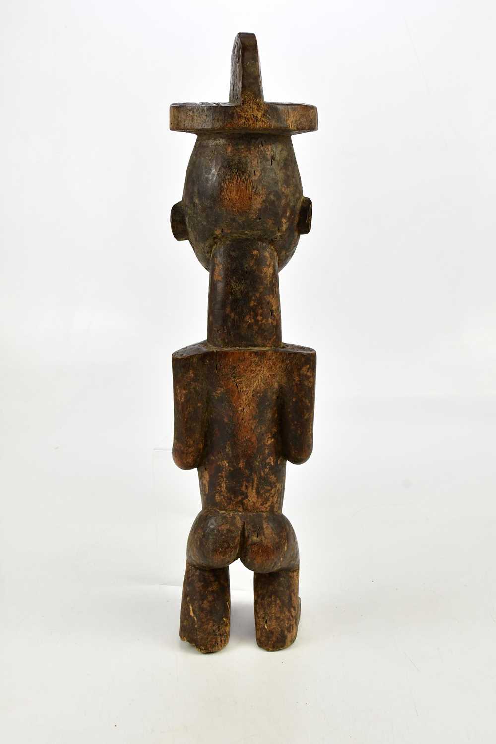 A Nkisi carved wooden Congo spirit figure, height 51cm. - Bild 3 aus 6