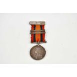 An Victorian South Africa medal, 1277. Ordly W.E. Facer. St John AMB.BDE, bearing bars for Cape