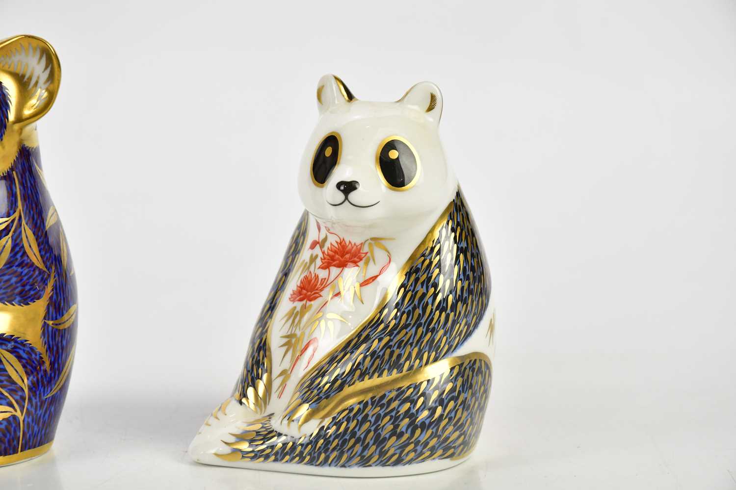 ROYAL CROWN DERBY; three animal form paperweights, including koala bear and badger (3). Condition - Image 4 of 4