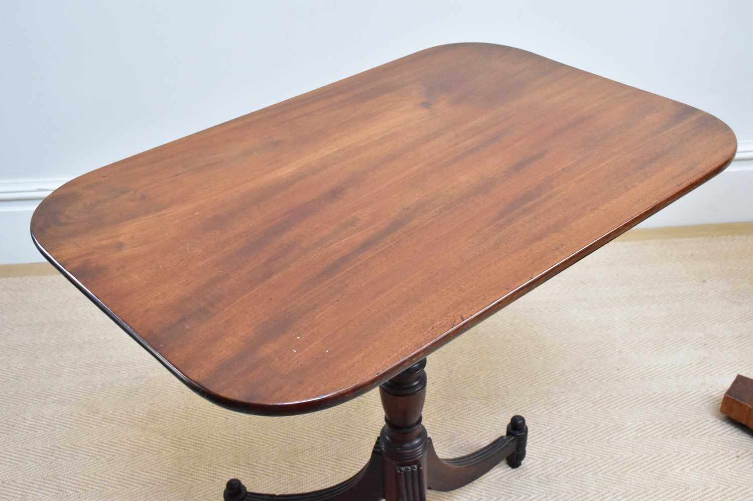 A 19th century mahogany tilt-top tripod table, height 72cm, width 77cm, depth 50cm, and a - Image 2 of 3