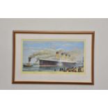 † SIMON FISHER; a signed limited edition print, 'Titanic, the maiden departure', signed lower right,