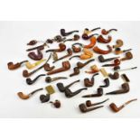 A miscellany of smokers' pipes.