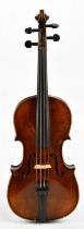 RUSHWORTH & DREAPER; a three-quarter size violin 'The School Violin', with two-piece back length