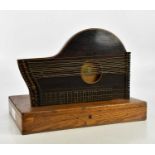 J HASLWANTER; a German rosewood zither in oak case.