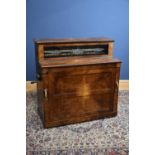 IMHOF & MUKLE; a 19th/ early 20th century walnut cased barrel organ with two barrels, height