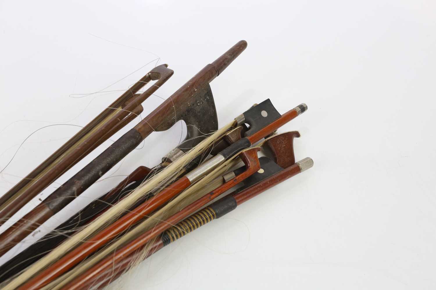 Twelve assorted violin and cello bows. - Image 4 of 4