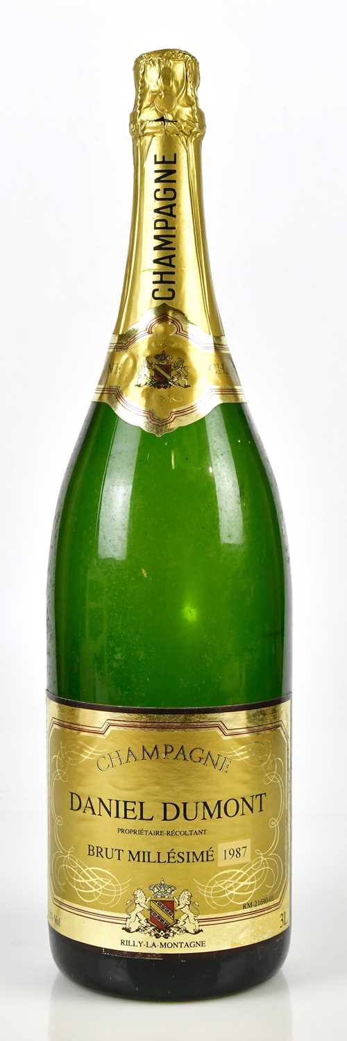 CHAMPAGNE; a jeroboam bottle of Daniel Dumont Brut Millesime Champagne, 1987, 12%, 3l (1)