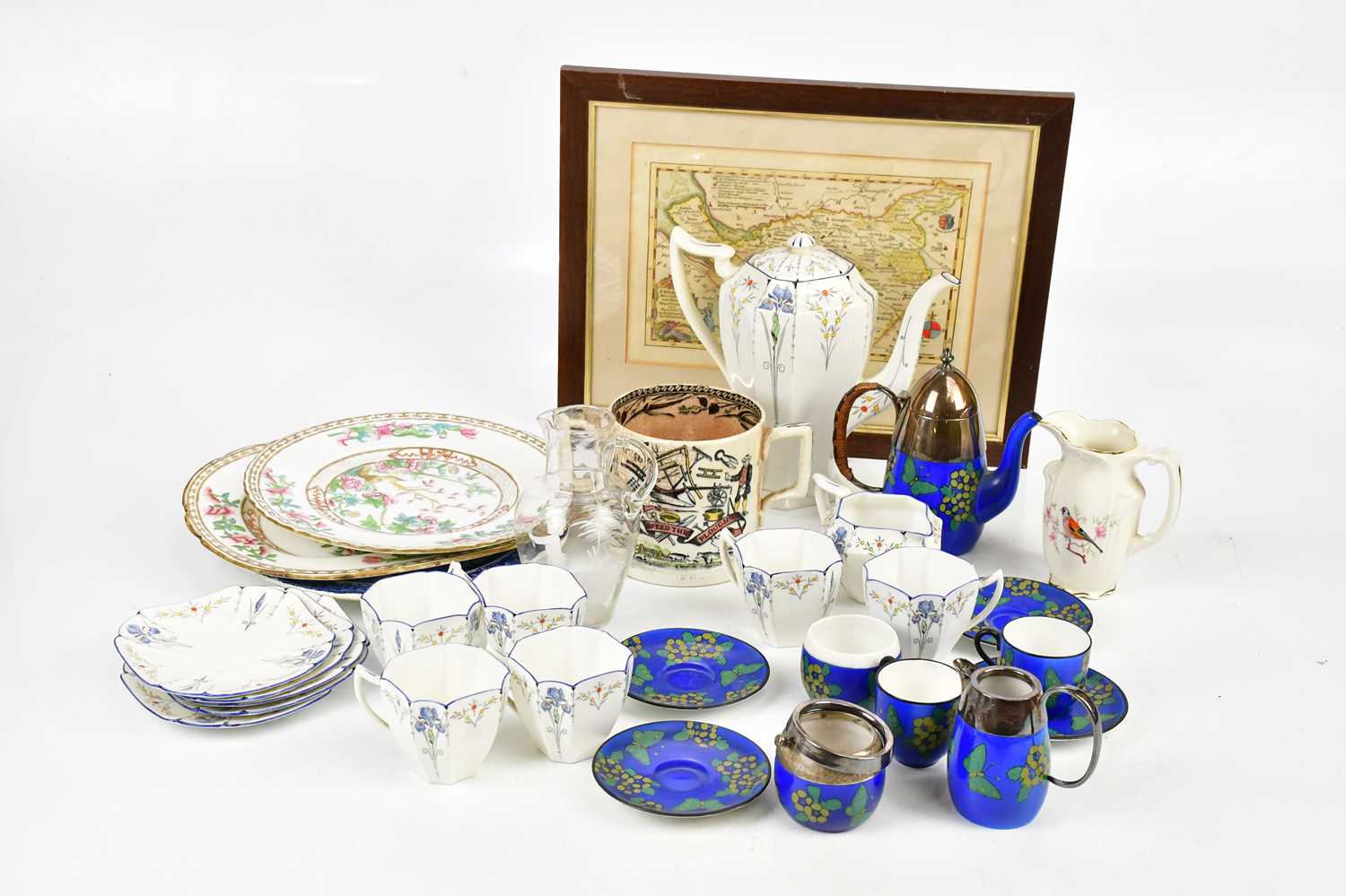 SHELLEY; a thirteen piece part coffee service, pattern 11561, with a Royal Doulton part coffee