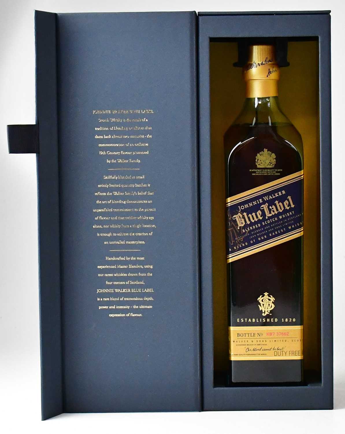 WHISKY; a bottle of Johnnie Walker Blue Label Blended Scotch whisky, bottled no. 37662, 40%, 75cl, - Image 3 of 3