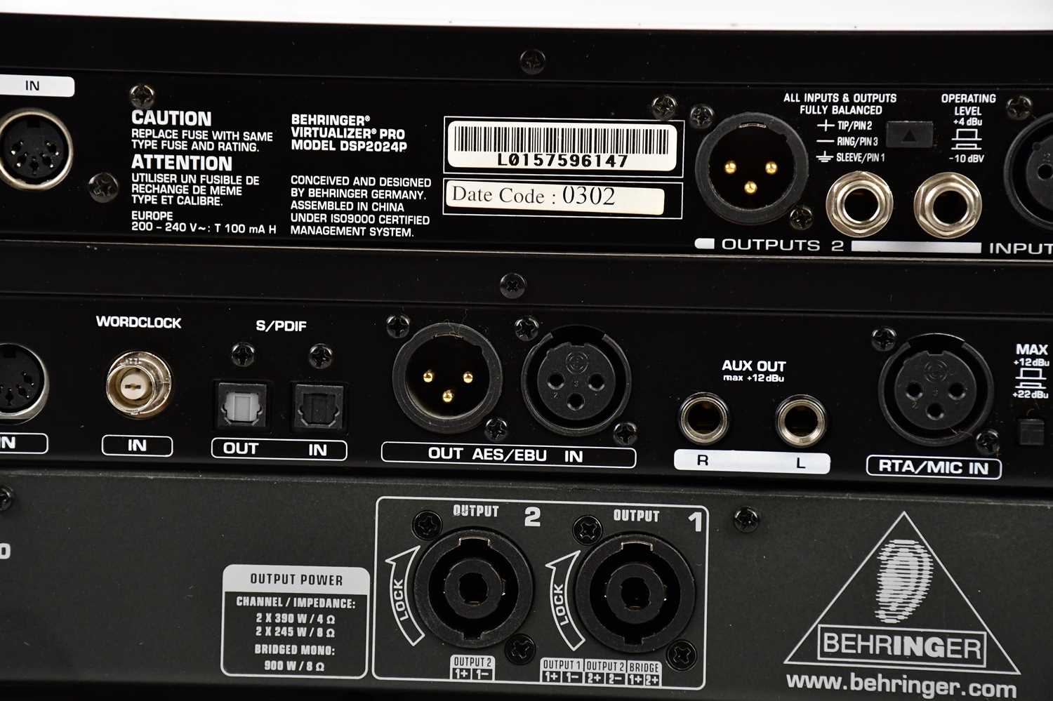 BEHRINGER; a Europower EPQ900 stereo power amplifier, date code 1101, with instruction booklet, a - Image 5 of 6
