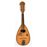 PIETRO TONELLI; a bowl back mandolin.