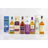 WHISKY; four bottles including a bottle of Oban Single Malt Scotch whisky 14 years, 43%, 700ml, a