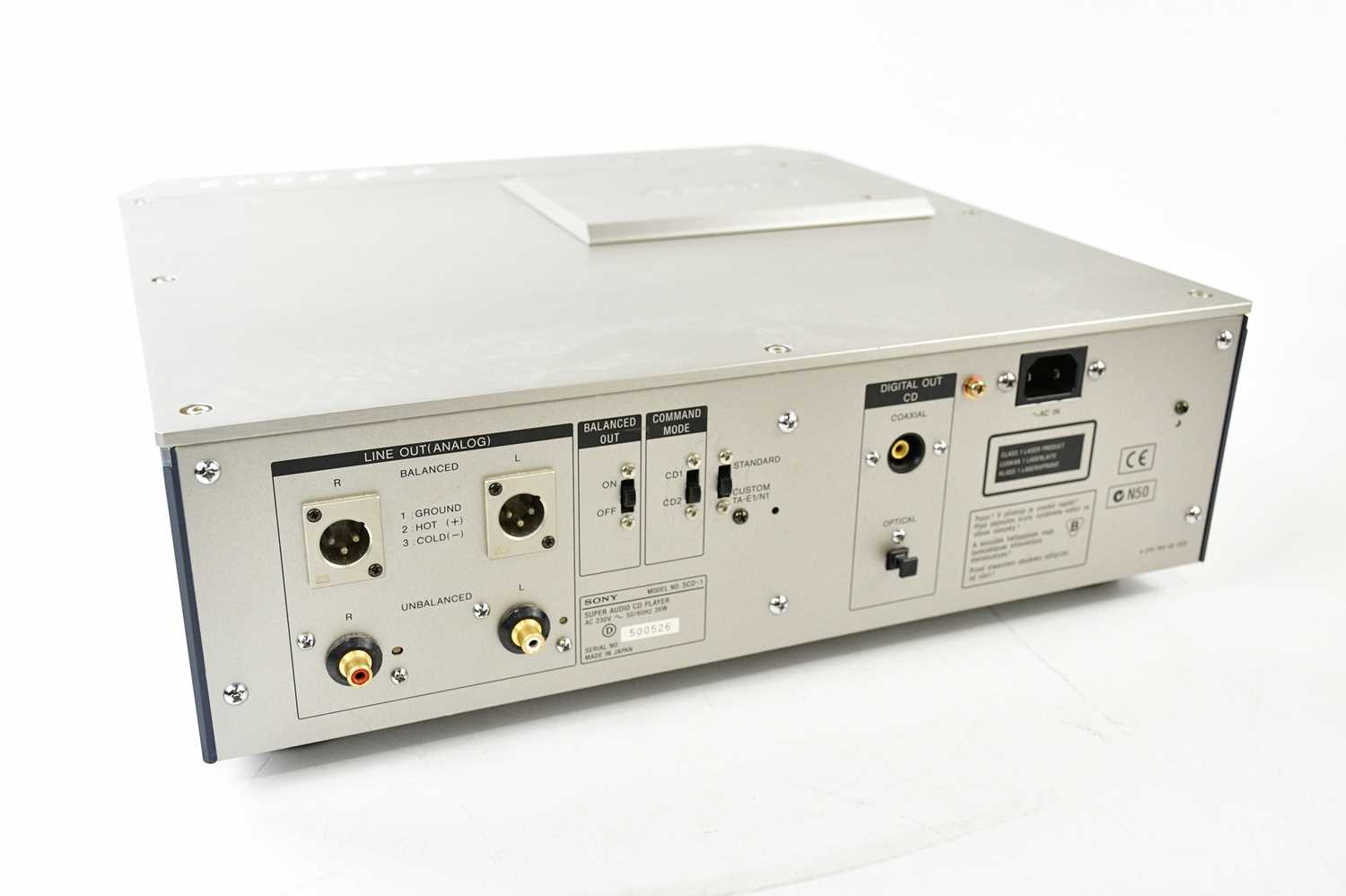 SONY; a SCD-1 super audio CD player, serial number 500526, with remote control and power cable ( - Bild 2 aus 3