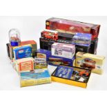 A collection of model kits, diecast toys and model helicopters including Hornby OO, Matchbox,