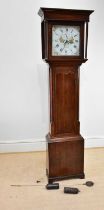 JOHN STANYER, NANTWICH; an 18th century eight day longcase clock, the painted dial set with Arabic