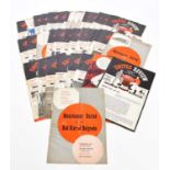 MANCHESTER UNITED INTEREST; a collection of football programmes from the 1956/57 season, from