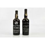 PORT; two bottles of Real Companhia Velha, 1980 and 1985, 75cl, 20% vol.