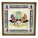 MACCLESFIELD INTEREST; A Queen Elizabeth II Coronation panel, presented to the school chindren of