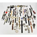 A large collection of gentleman's and lady's dress watches of various manufacturers including