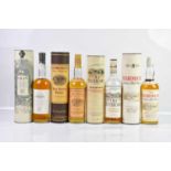 WHISKY; four bottles including a bottle of Glenmorangie Single Highland Malt Scotch whisky 10