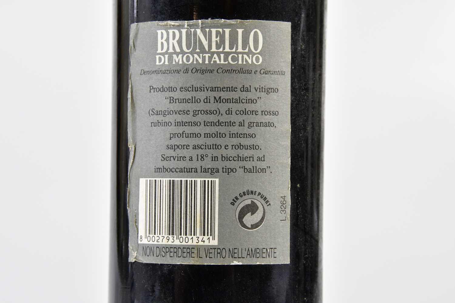 RED WINE; a bottle Brunello di Montalcino 1987, 13%, 750ml. Condition Report: We have no - Image 3 of 3