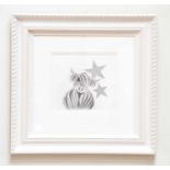 † JENNIFER HOGWOOD; pencil sketch, 'Big Star (drawing)', signed lower left, 26 x 28cm, framed and