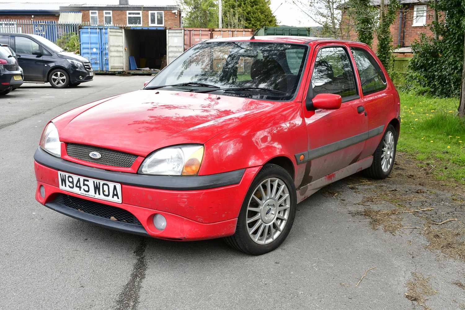 A Ford Fiesta, red, W945 WOA, complete with one key, with V5, service history and log book and MOT - Image 3 of 9