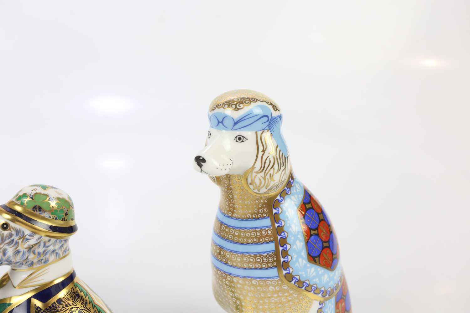 ROYAL CROWN DERBY; three dog paperweights, comprising Irish Blue Kerry 55/1000, English Spaniel - Image 4 of 6