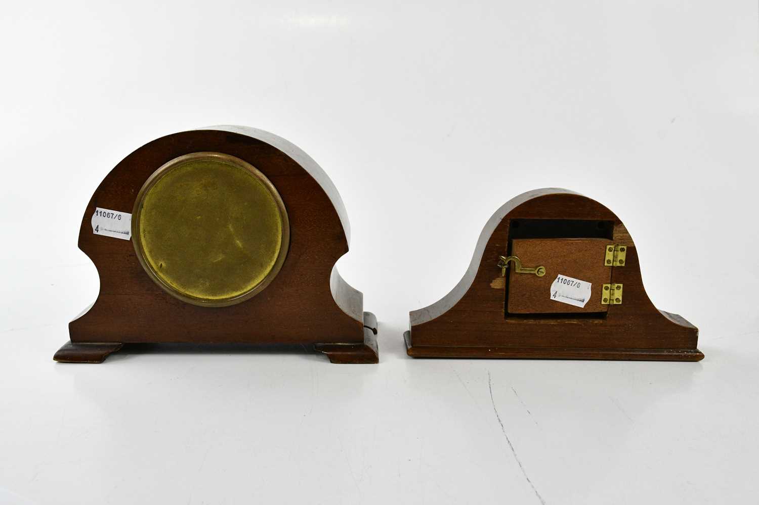 Three early 20th century mantel clocks and a Smith & Son Mk II dashboard clock, later case (4). - Image 3 of 7