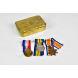 A WWI medal trio, a 1914-15 Star, a British War Medal and a Defence Medal, awarded to 14398