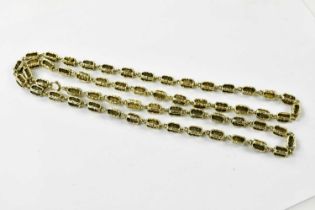A heavy 14ct yellow gold necklace, approx 100g.