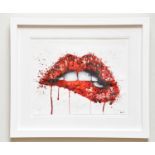 † STEVEN GRAHAM; a signed limited edition print, 'Read My Lips', 191/195, signed lower right, 48 x