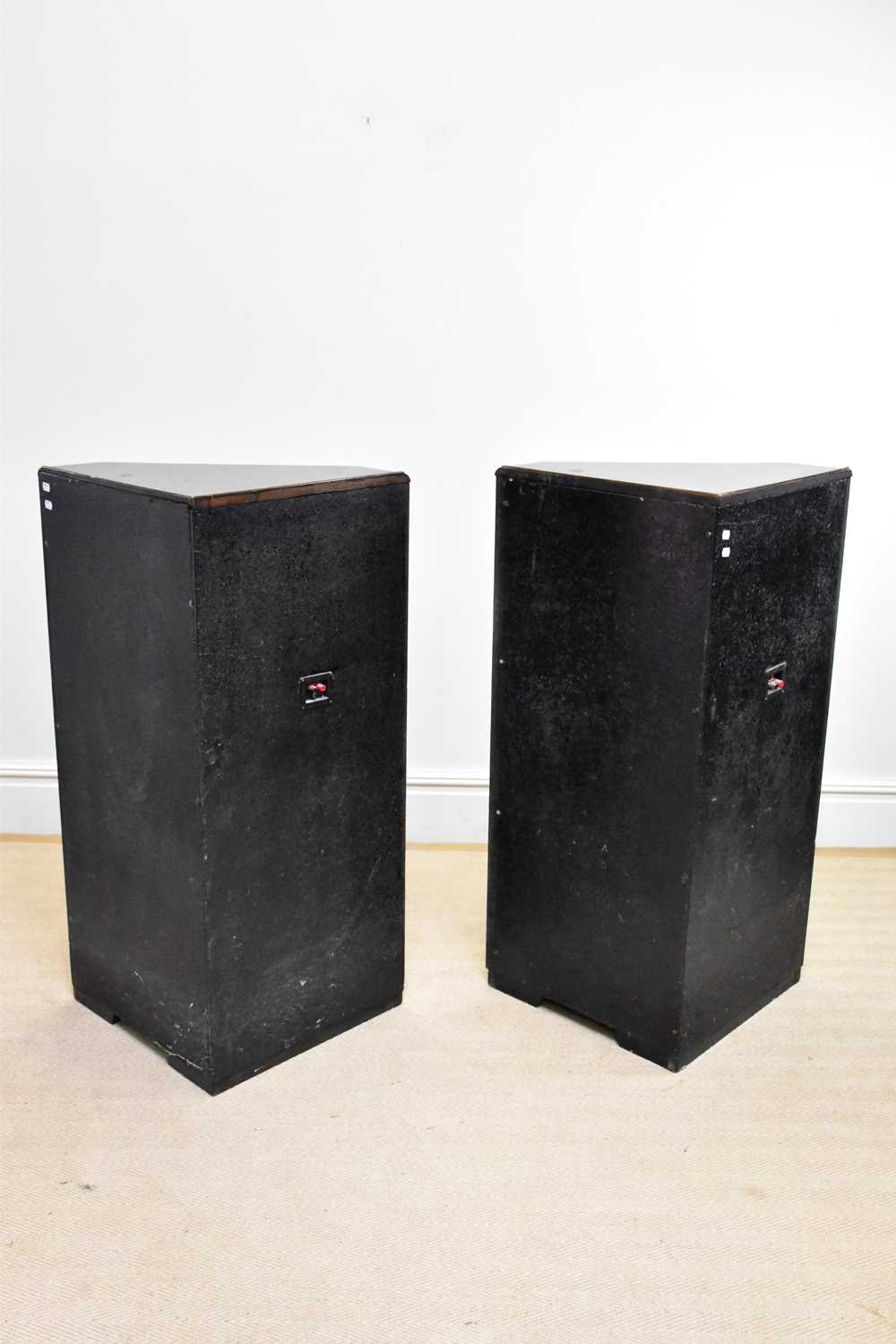 GOODMANS; a pair of Axiom 201 12” speakers in walnut cases, overall height 120cm, (2) Condition - Image 3 of 6