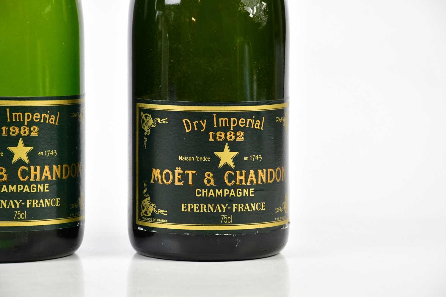 CHAMPAGNE; three bottles Moet & Chandon 1982, Dry Imperial, 75cl. - Image 4 of 4